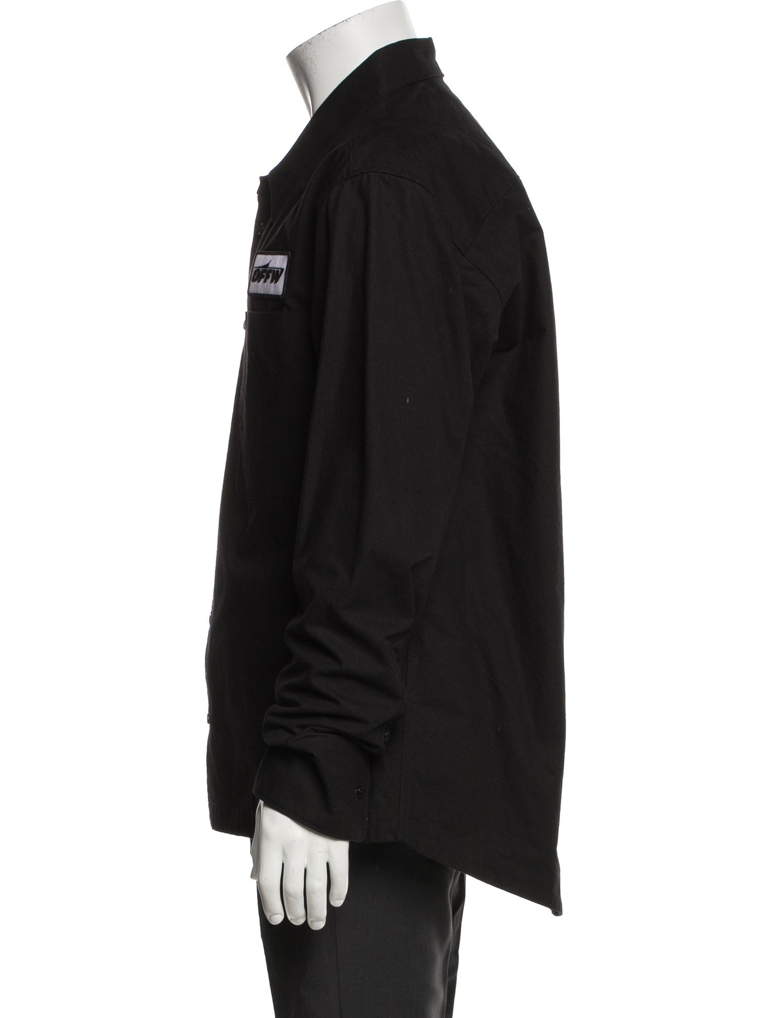 Off-White 2018 Graphic Print Denim Shirt