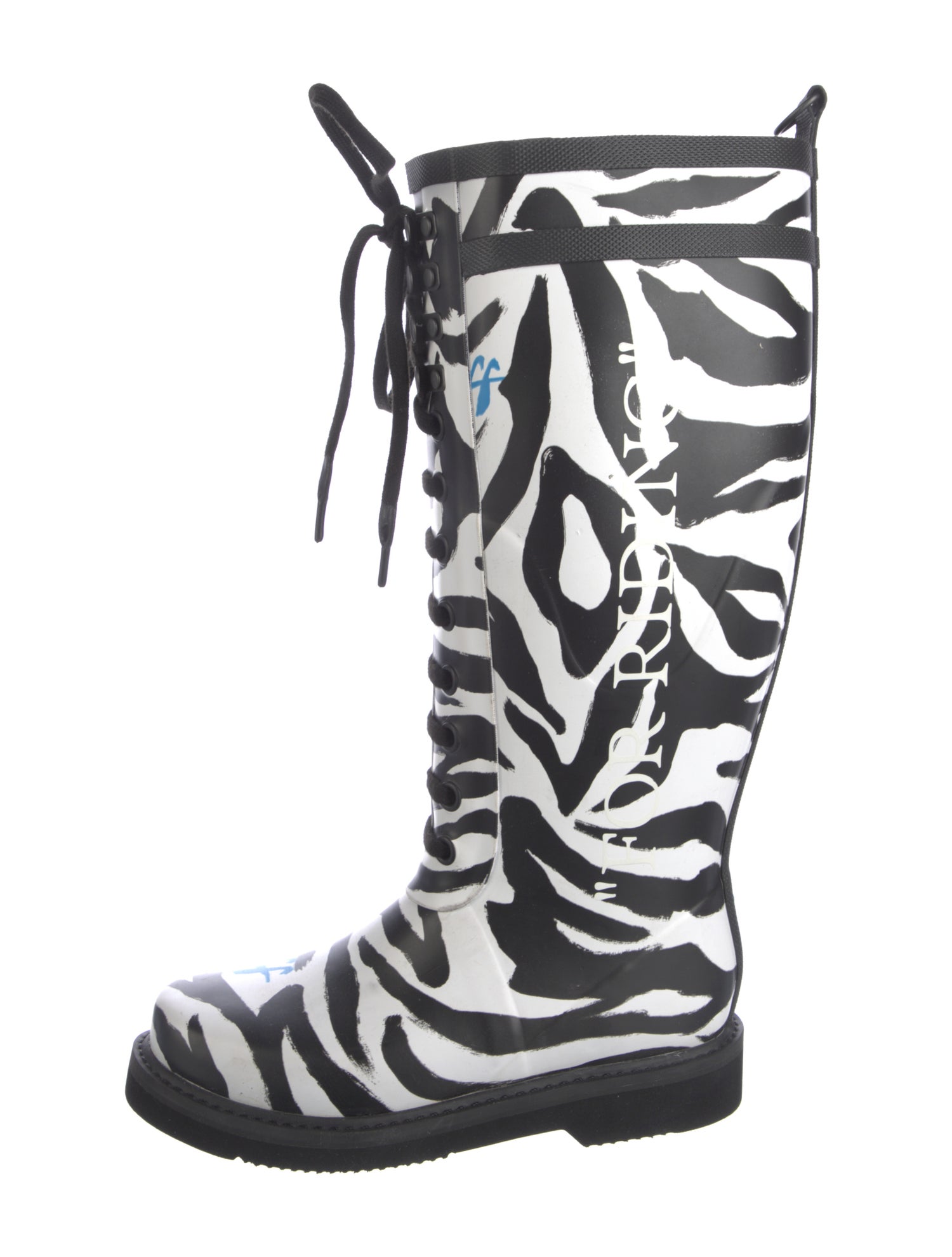 Off-White Rubber Animal Print Rain Boots