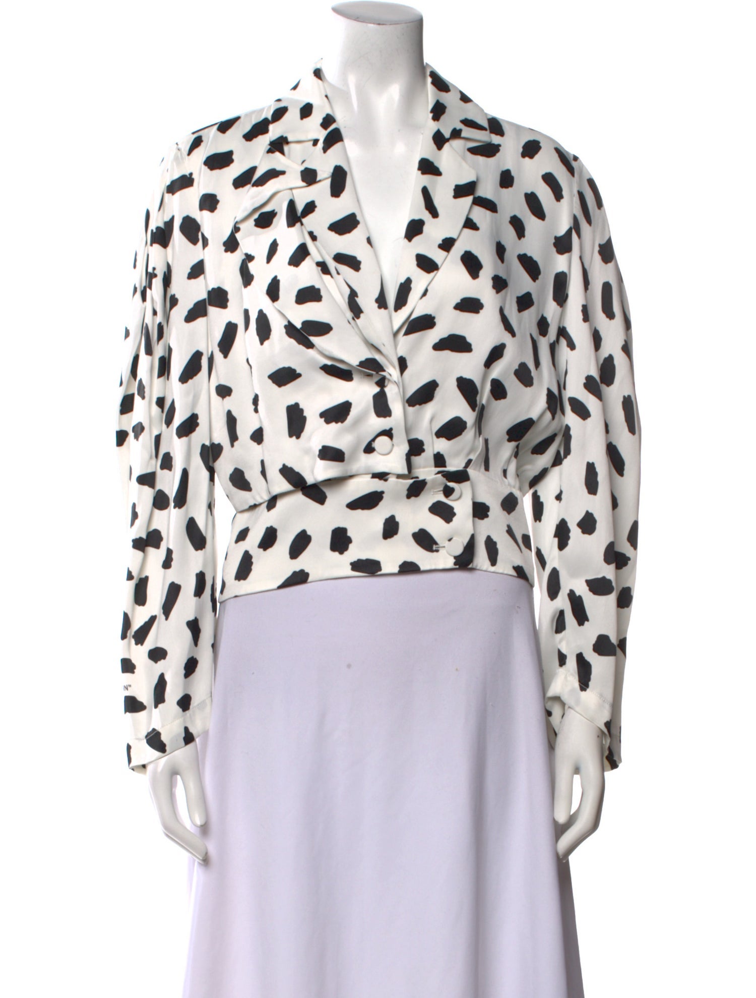 Off-White 2018 Animal Print Crop Top