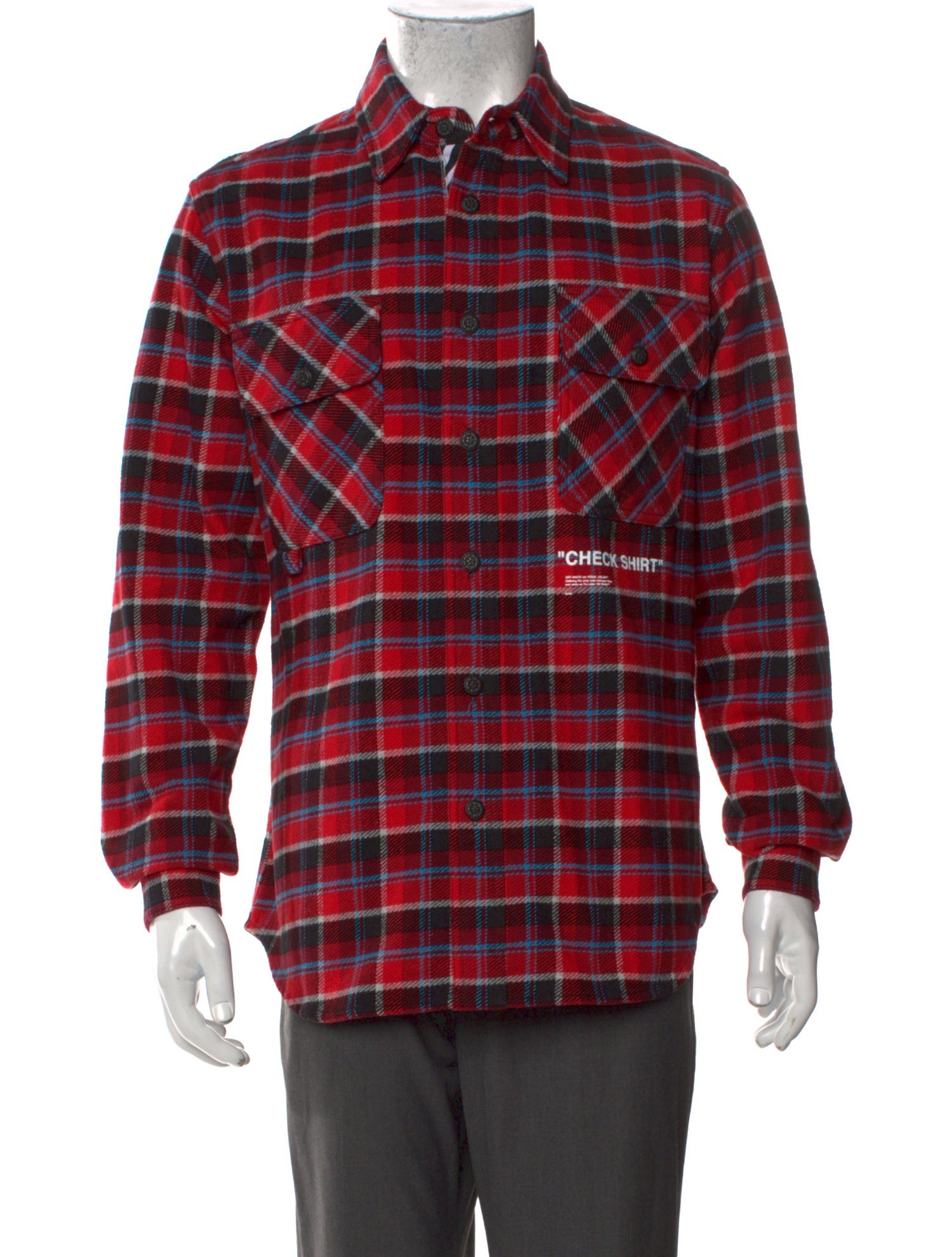 Off-White 2018 Plaid Print Shirt