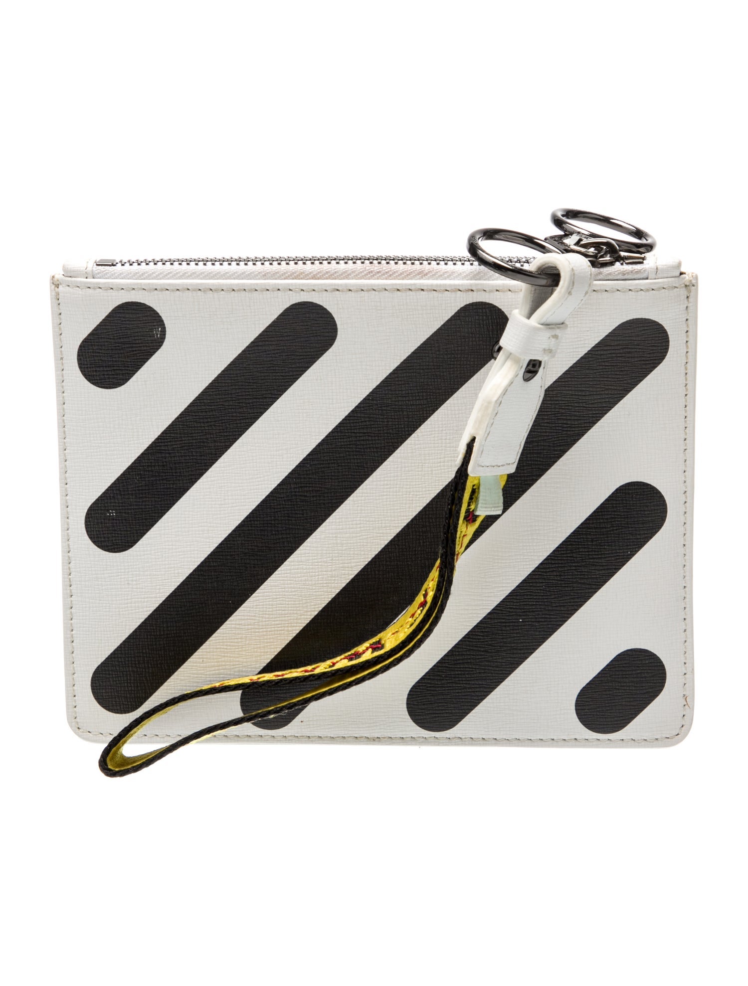 Off-White Leather Clutch