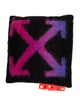 Off-White Black Gradient Mohair Throw Pillow