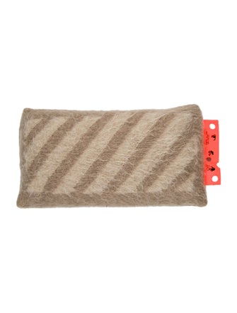 Off-White Virgil Abloh Diagonals Small Mohair Cushion