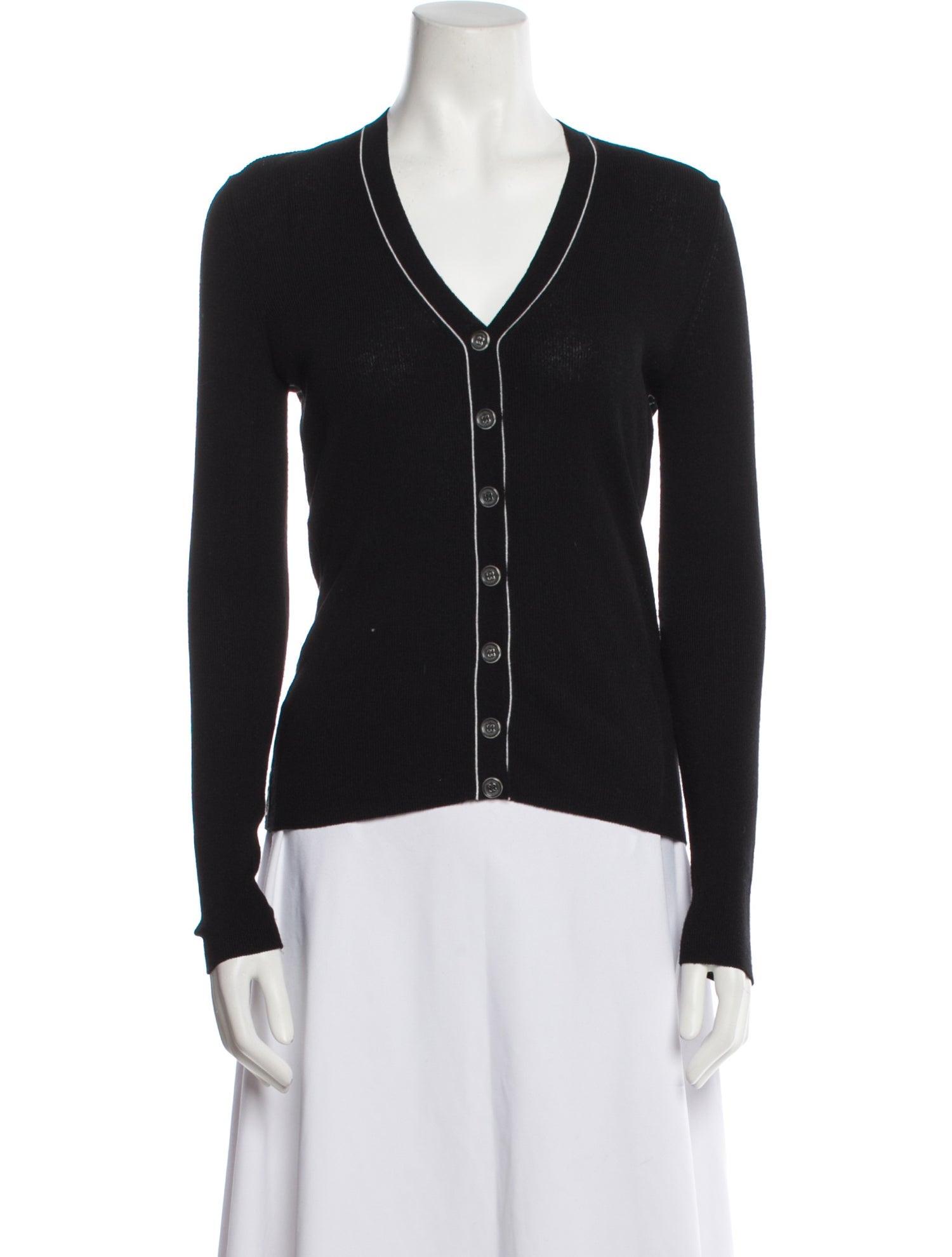 Off-White V-Neck Sweater