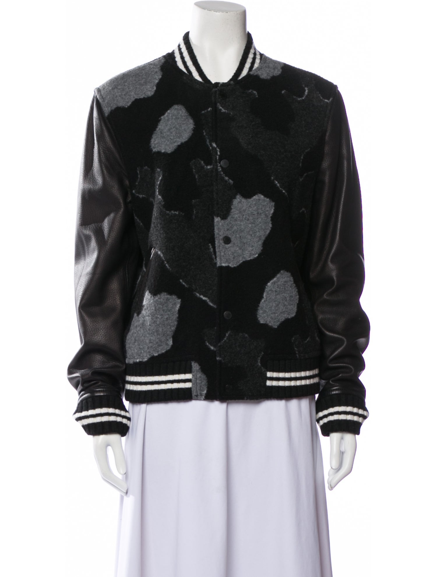 Off-White 2017 Arrows Logo Varsity Jacket