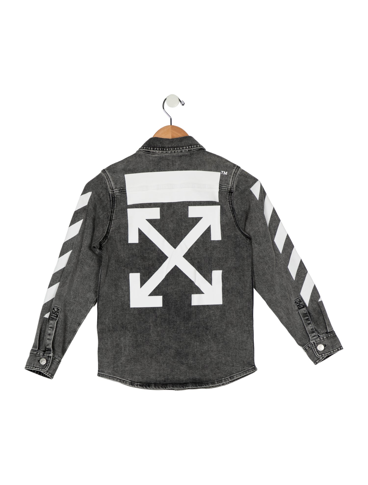 Off-White Kids' Diagonals Denim Jacket