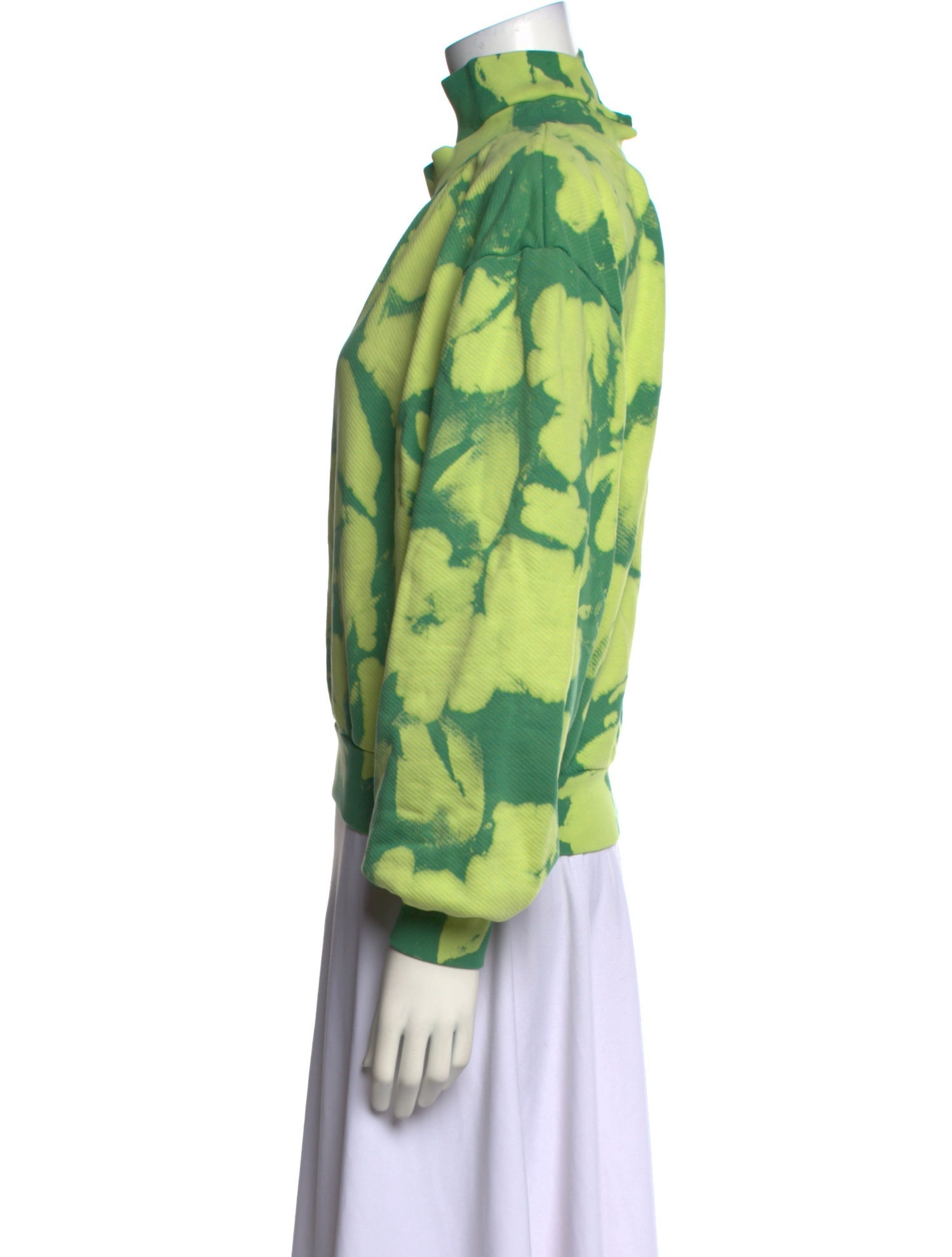 Off-White Tie Dye Floral Print Sweatshirt