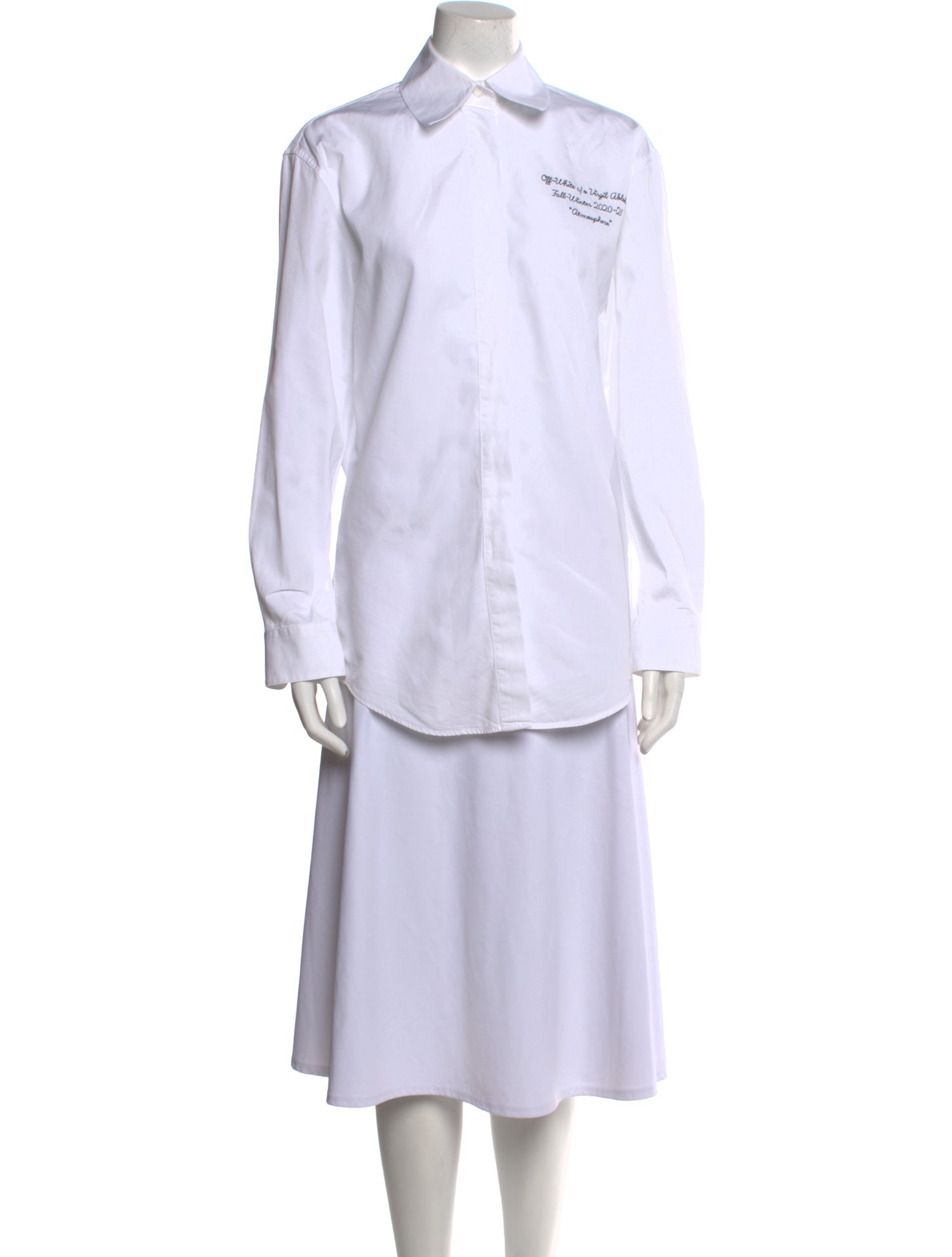 Off-White 2020 Logo Button-Up Top