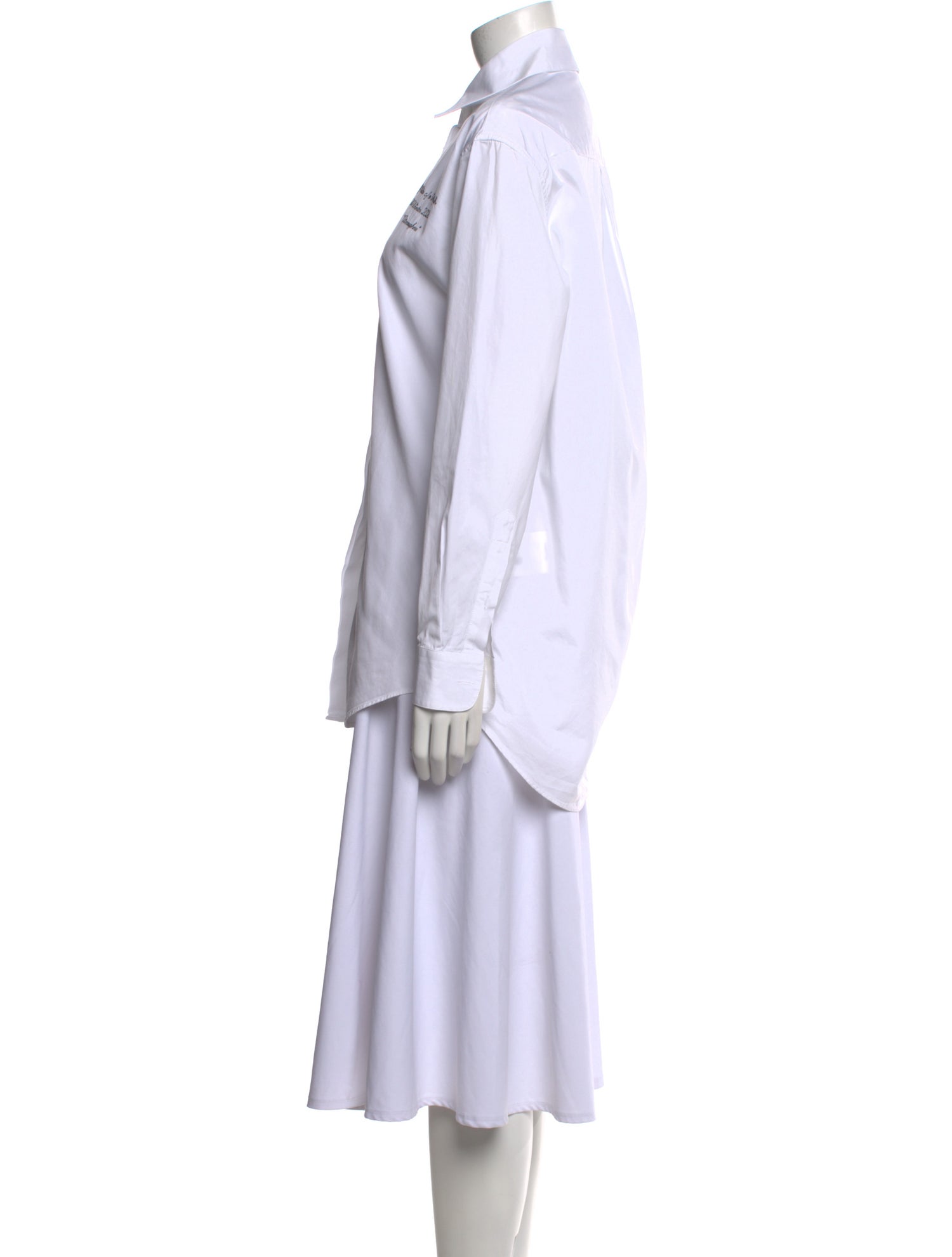 Off-White 2020 Logo Button-Up Top