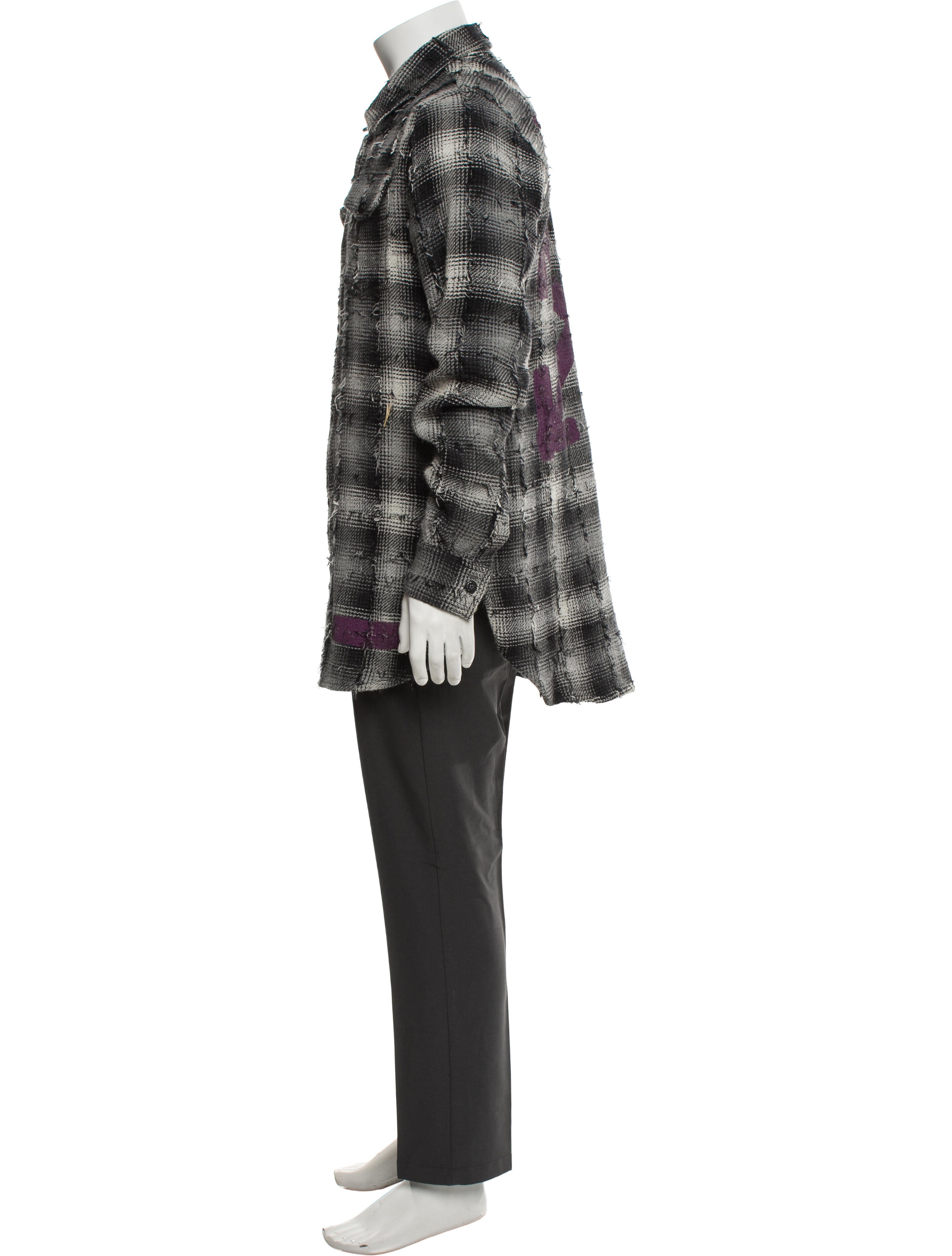 Off-White 2018 Plaid Print Dress Shirt