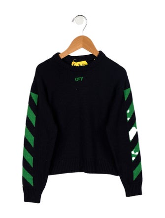 Off-White Boys' Diagonals Knitted Sweater