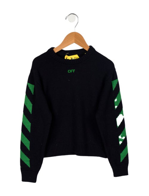 Off-White Boys' Diagonals Knitted Sweater