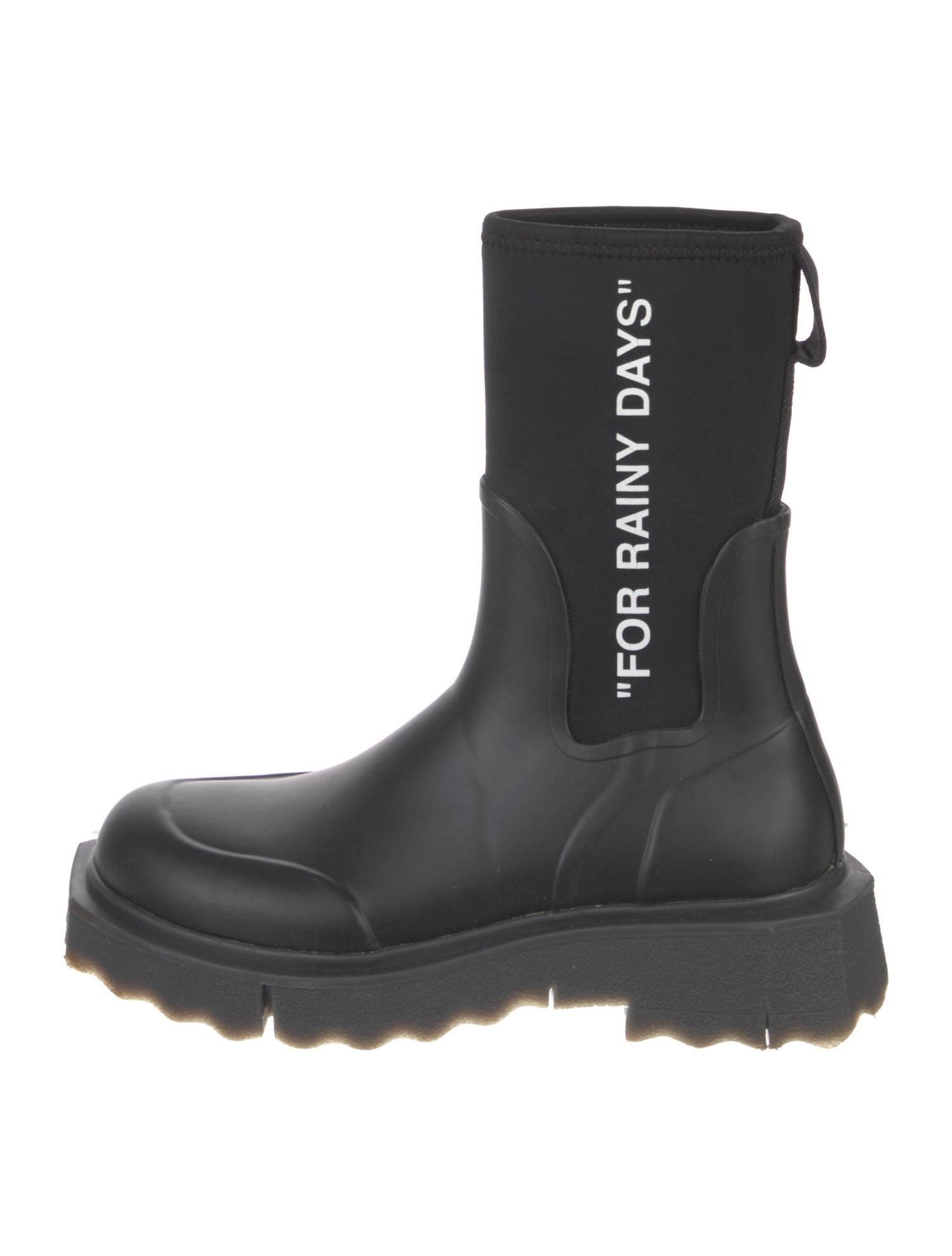 Off-White Sponge Rubber Rain Boots
