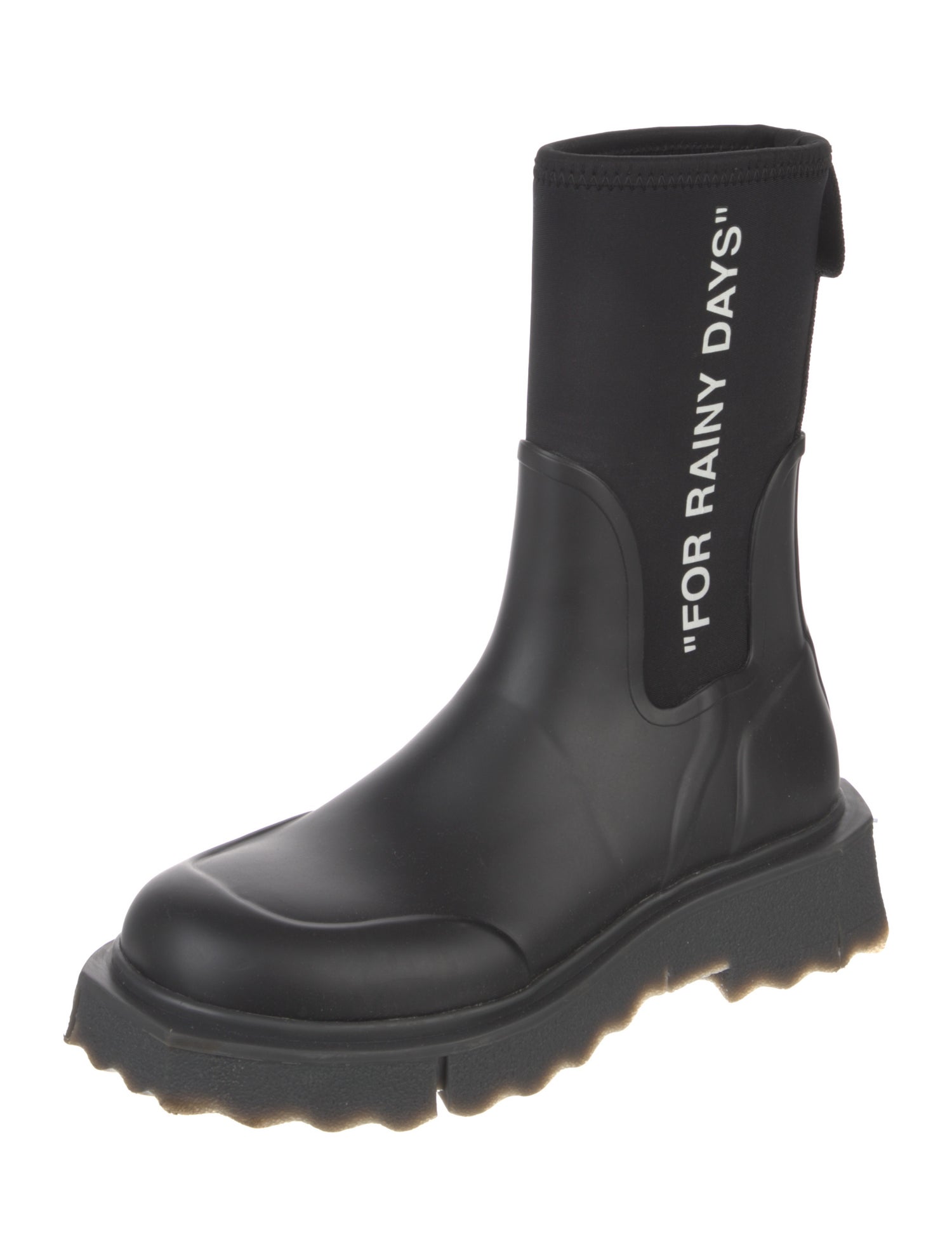 Off-White Sponge Rubber Rain Boots
