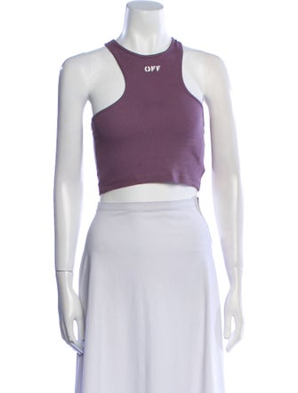 Off-White 2022 Halterneck Crop Top