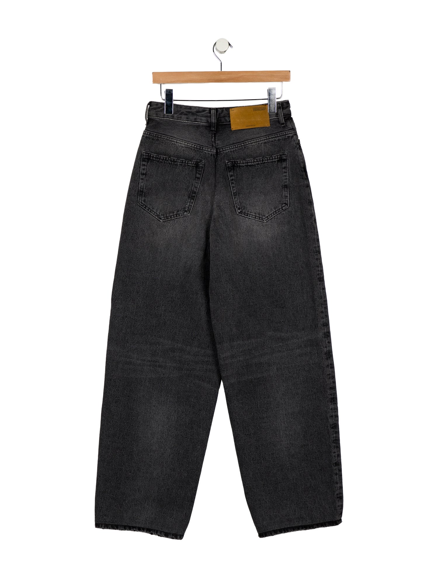 Off-White High-Rise Wide Leg Jeans