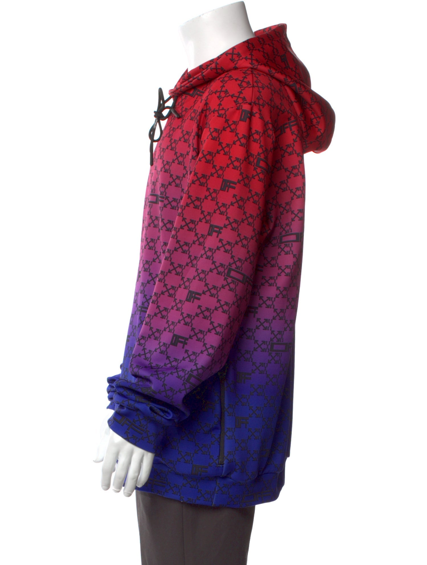 Off-White 2022 Gradient Arrows Monogram Hoodie