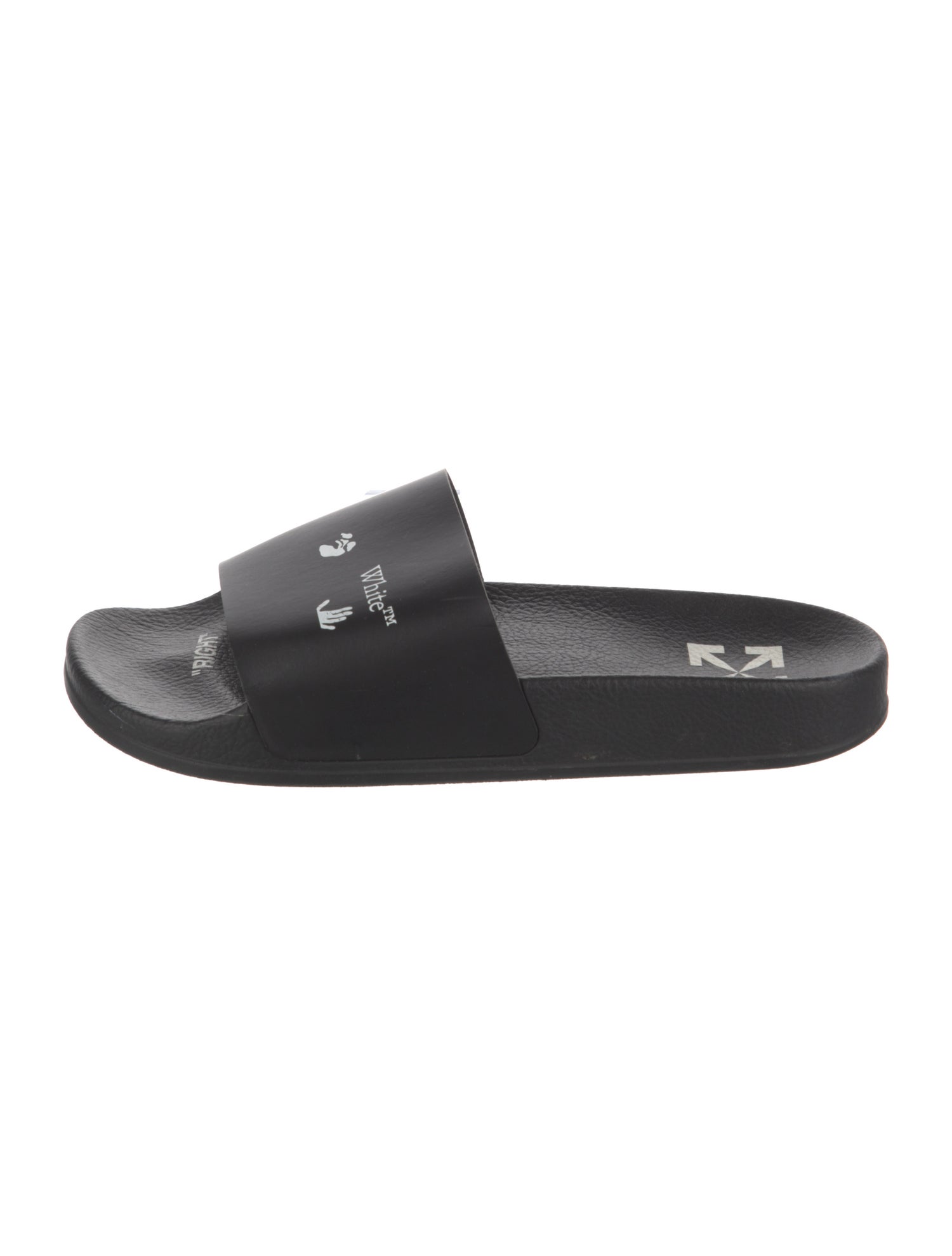 Off-White Rubber Printed Slides