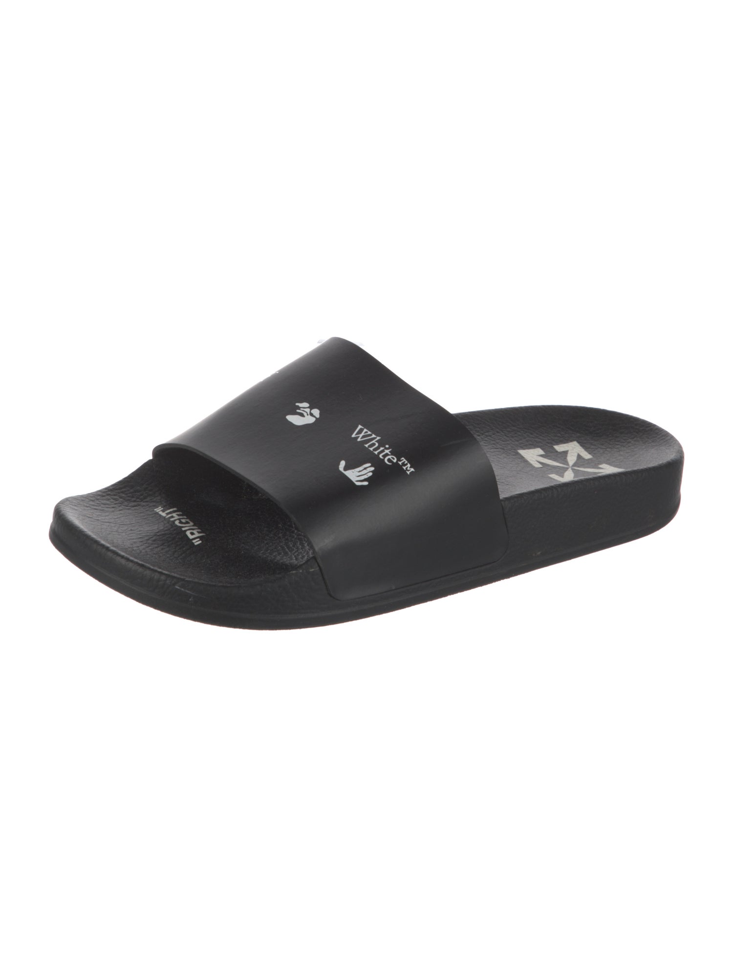 Off-White Rubber Printed Slides