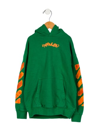 Off-White Kid's Boy's Script Logo Hoodie
