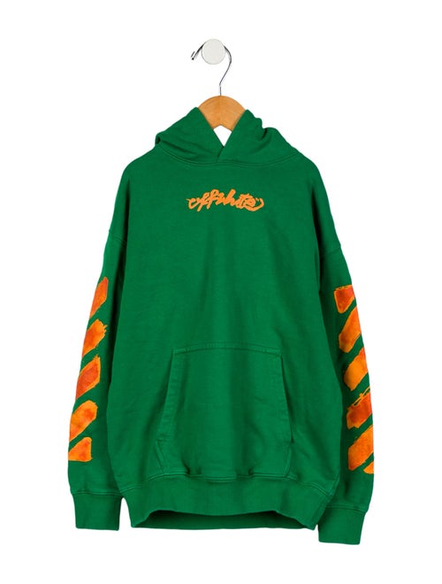 Off-White Kid's Boy's Script Logo Hoodie