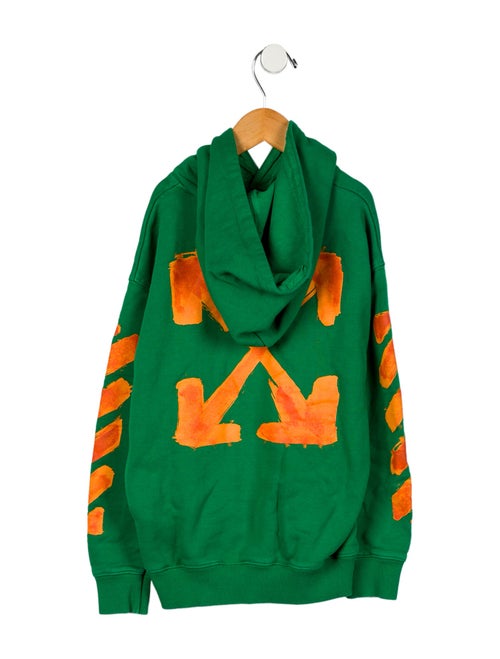 Off-White Kid's Boy's Script Logo Hoodie