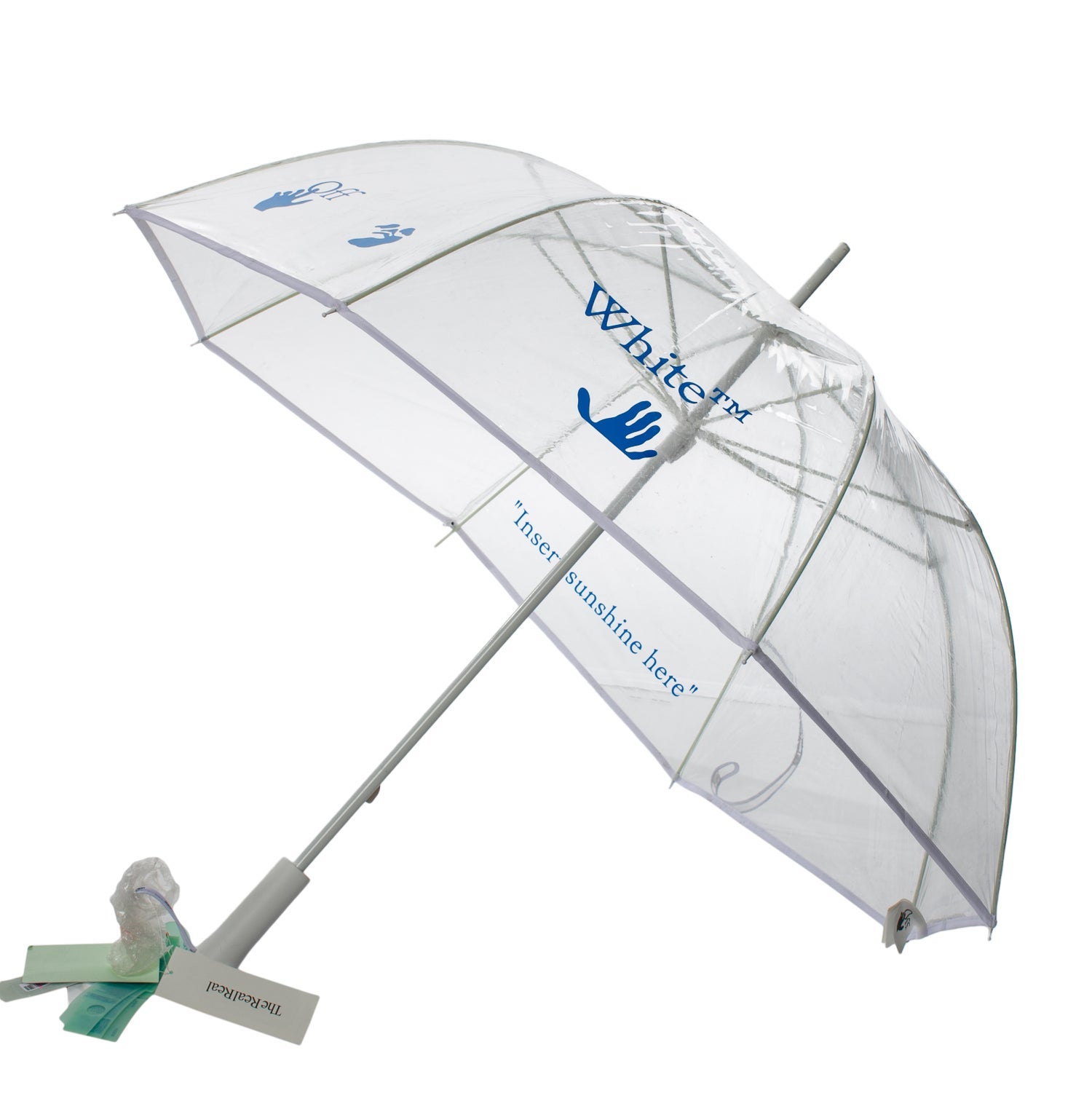 Off-White Long See Thru Umbrella w/ Tags