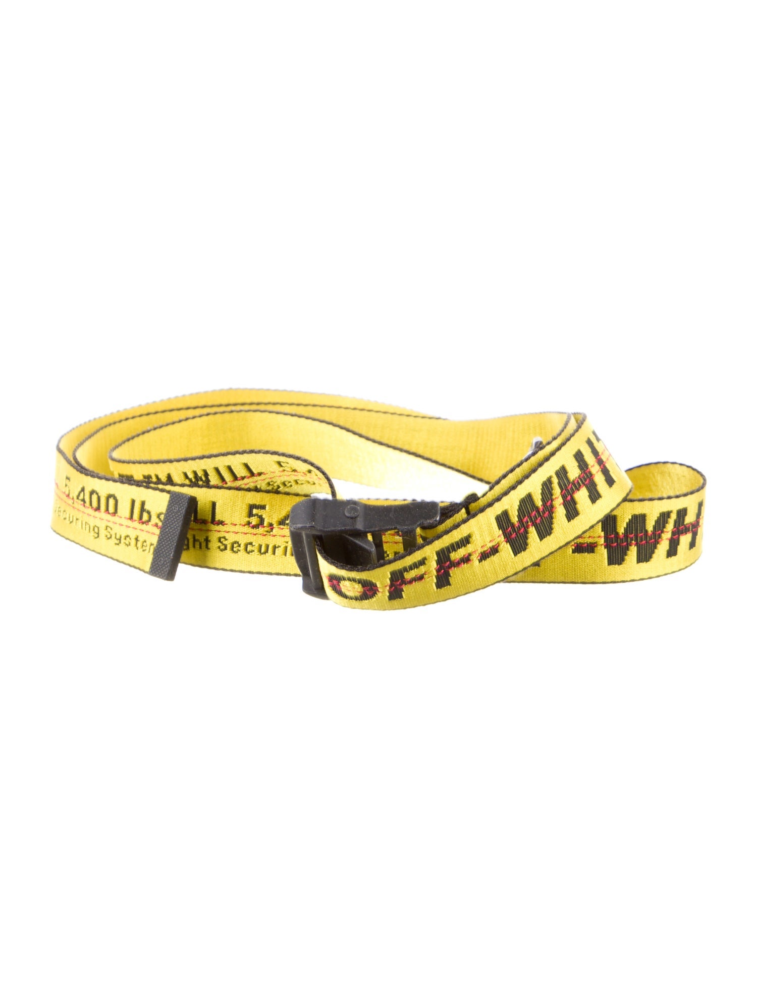 Off-White 2019 Classic Industrial 'Yellow' Waist Belt