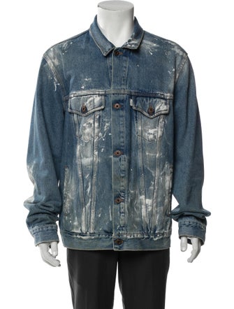 Off-White 2017 Graphic Print Denim Jacket