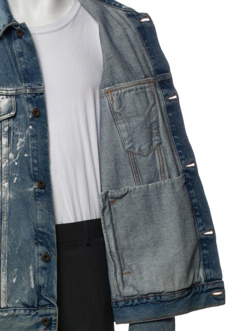 Off-White 2017 Graphic Print Denim Jacket