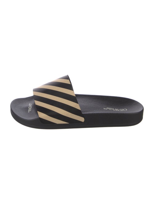Off-White Diagonals PVC Slides