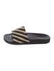 Off-White Diagonals PVC Slides