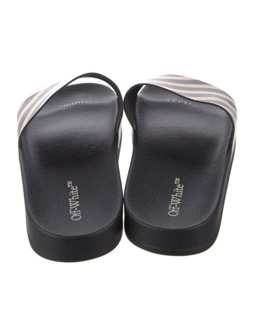 Off-White Diagonals PVC Slides
