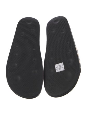 Off-White Diagonals PVC Slides