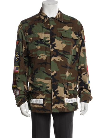 Off-White Camouflage Print Utility Jacket