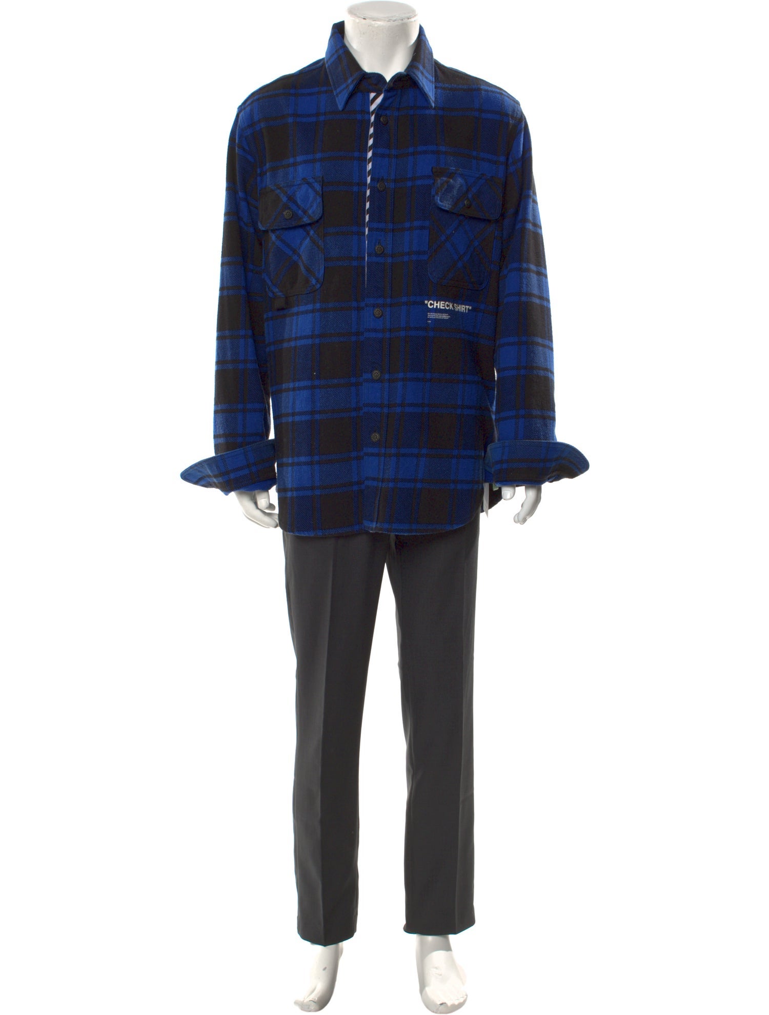 Off-White 2018 Plaid Print Shirt