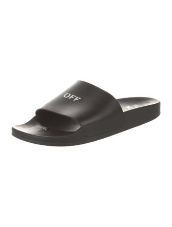Off-White Rubber Graphic Print Slides
