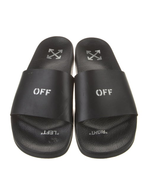 Off-White Rubber Graphic Print Slides