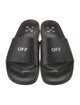 Off-White Rubber Graphic Print Slides