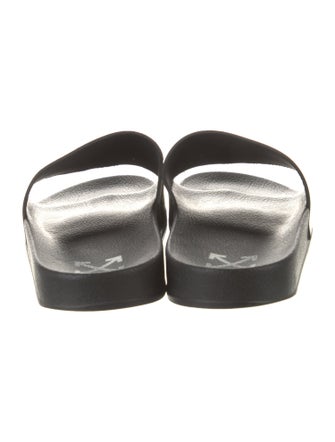 Off-White Rubber Graphic Print Slides