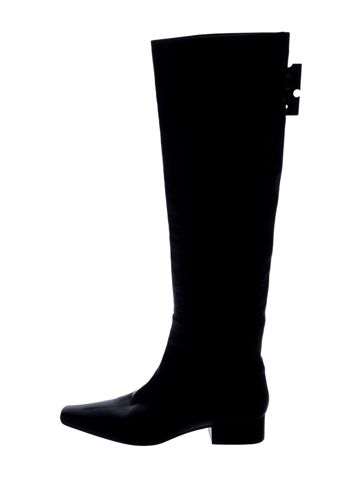 Off-White Leather Rain Boots