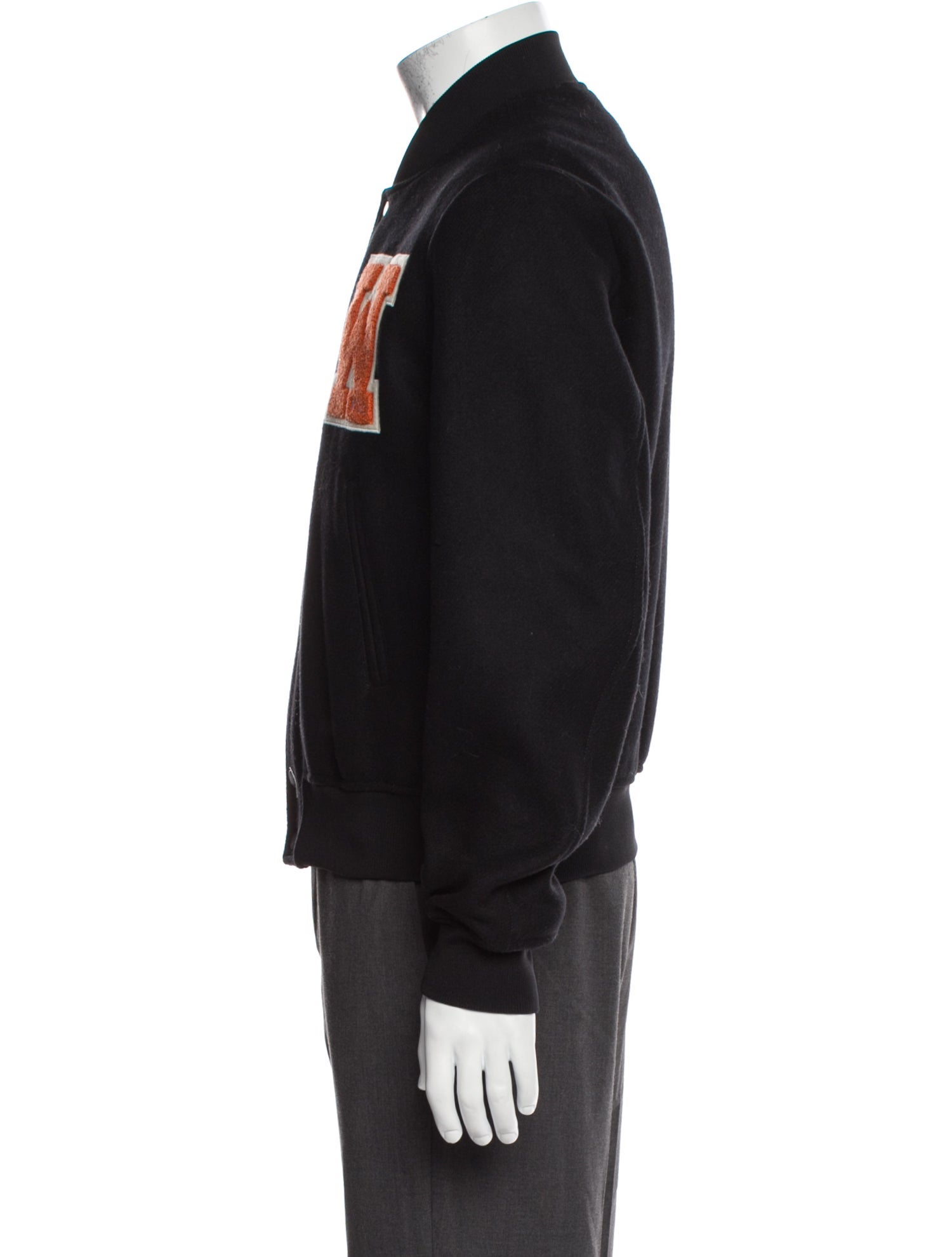 Off-White Logo Wool Varsity Jacket w/ Tags