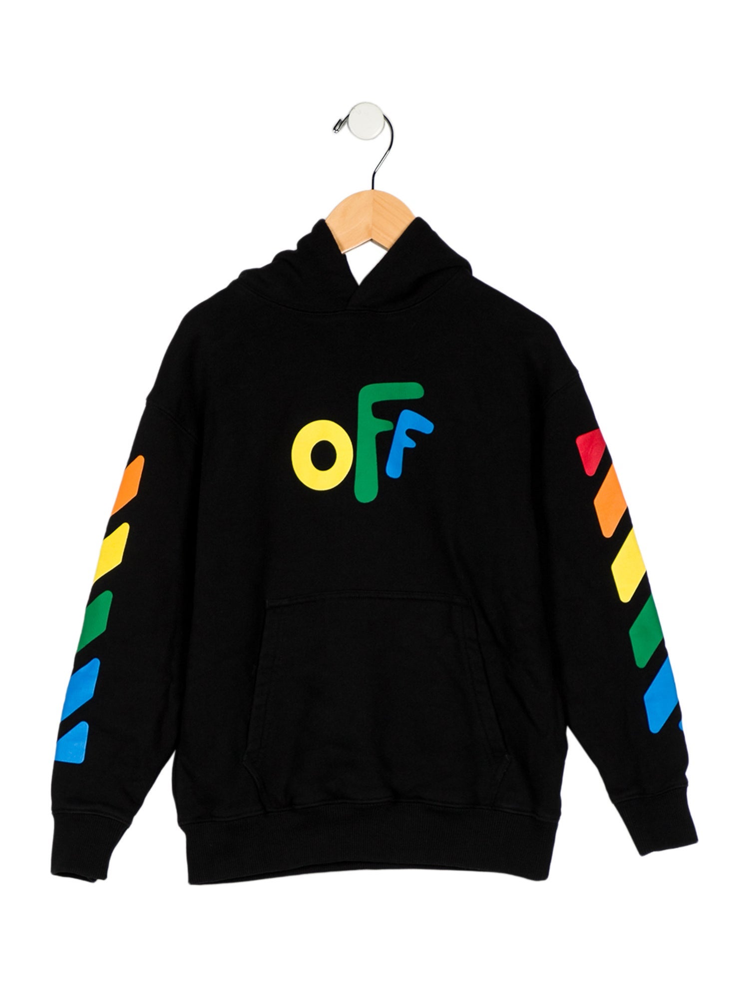 Off-White Boys' Woven Logo Hoodie