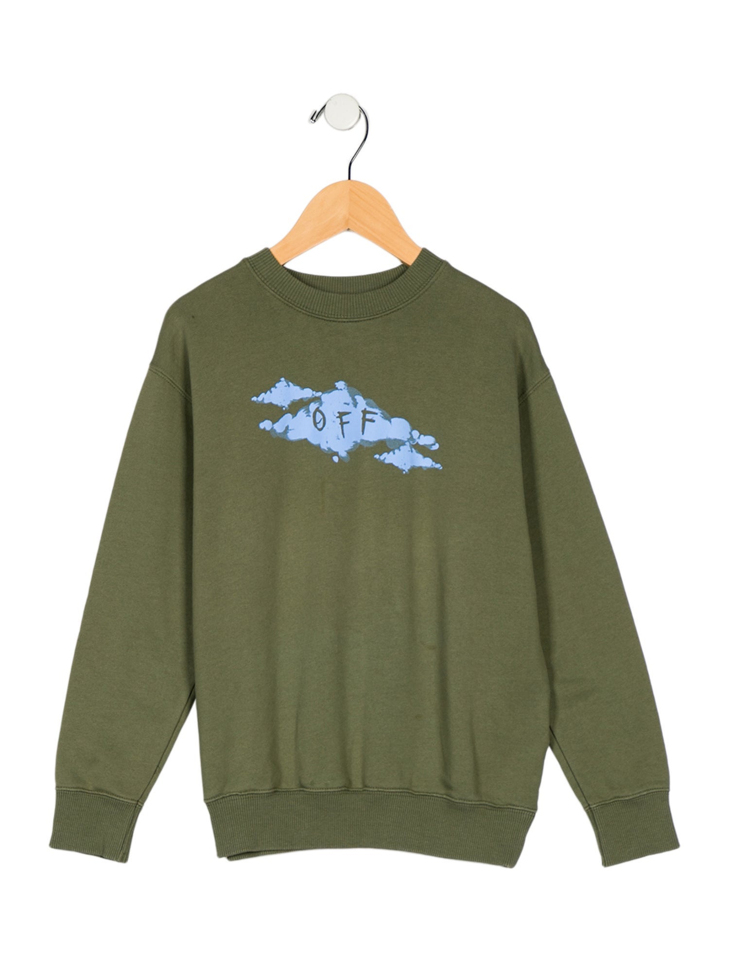 Off-White Boys' Woven Graphic Crew Neck