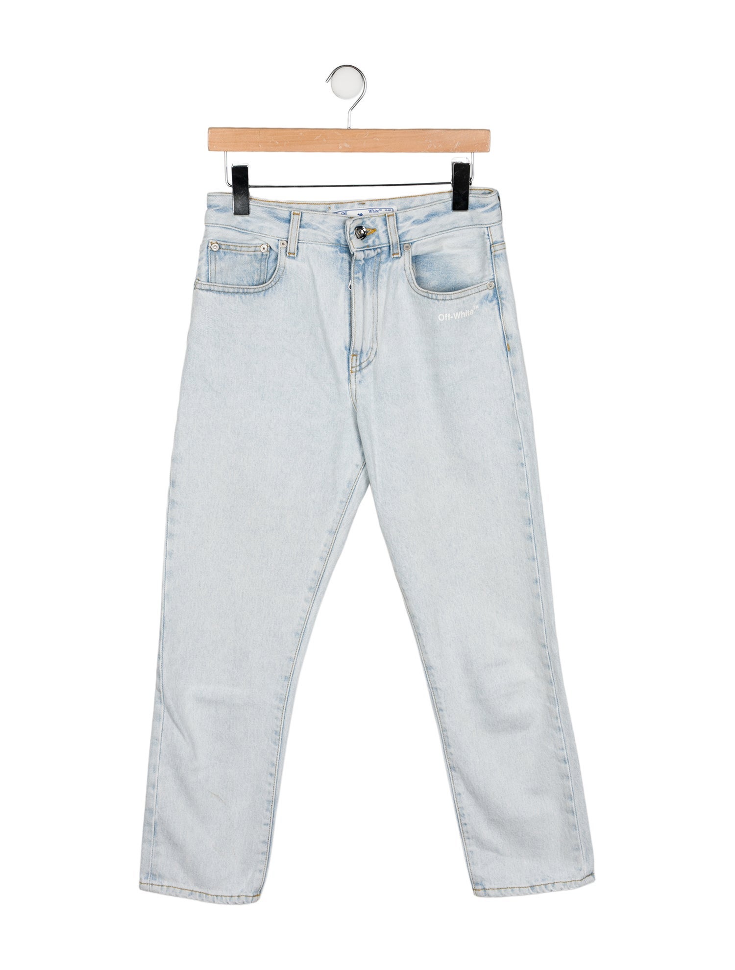 Off-White Diagonals Straight Leg Jeans