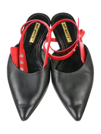 Off-White Leather Flats