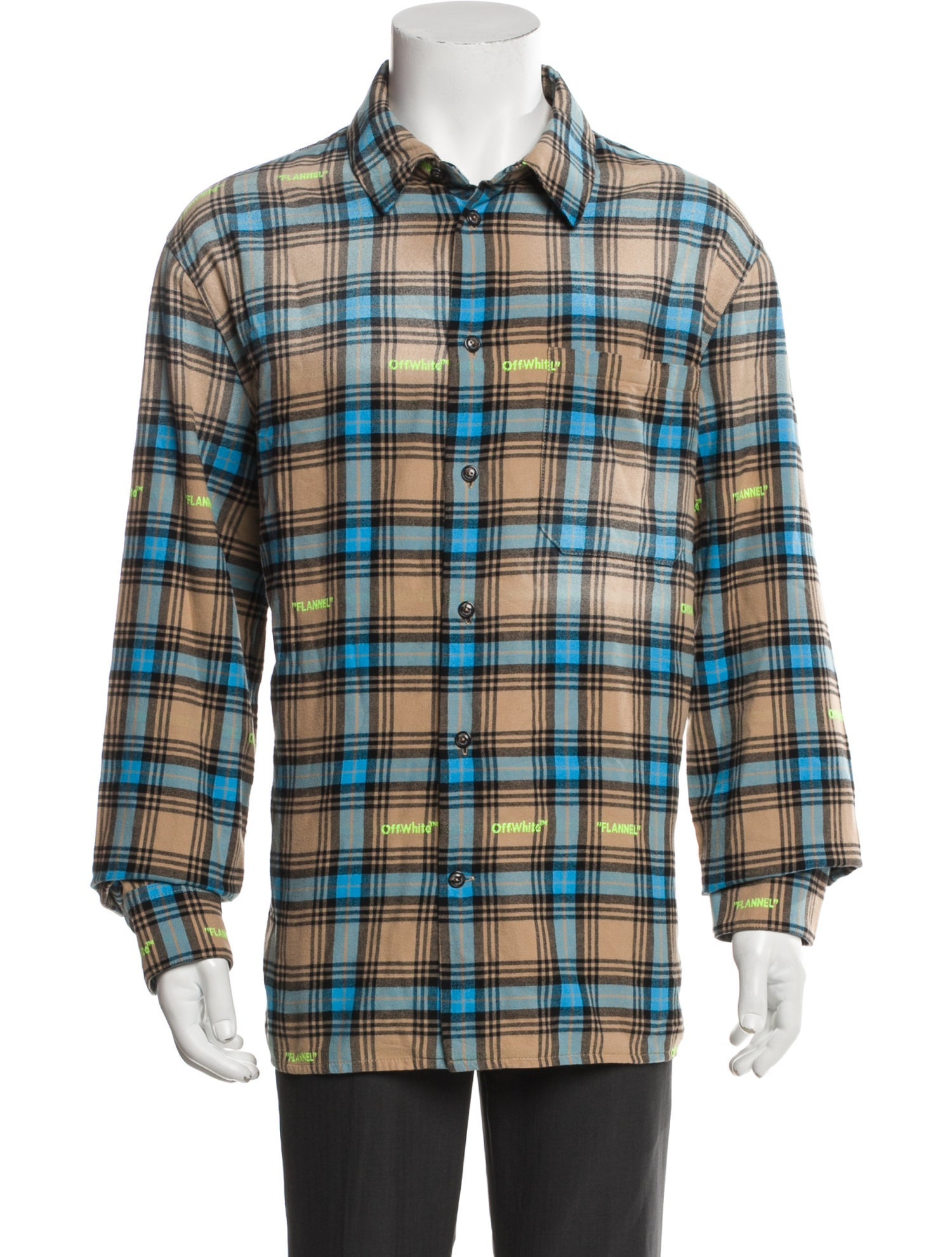 Off-White 2022 Plaid Print Shirt