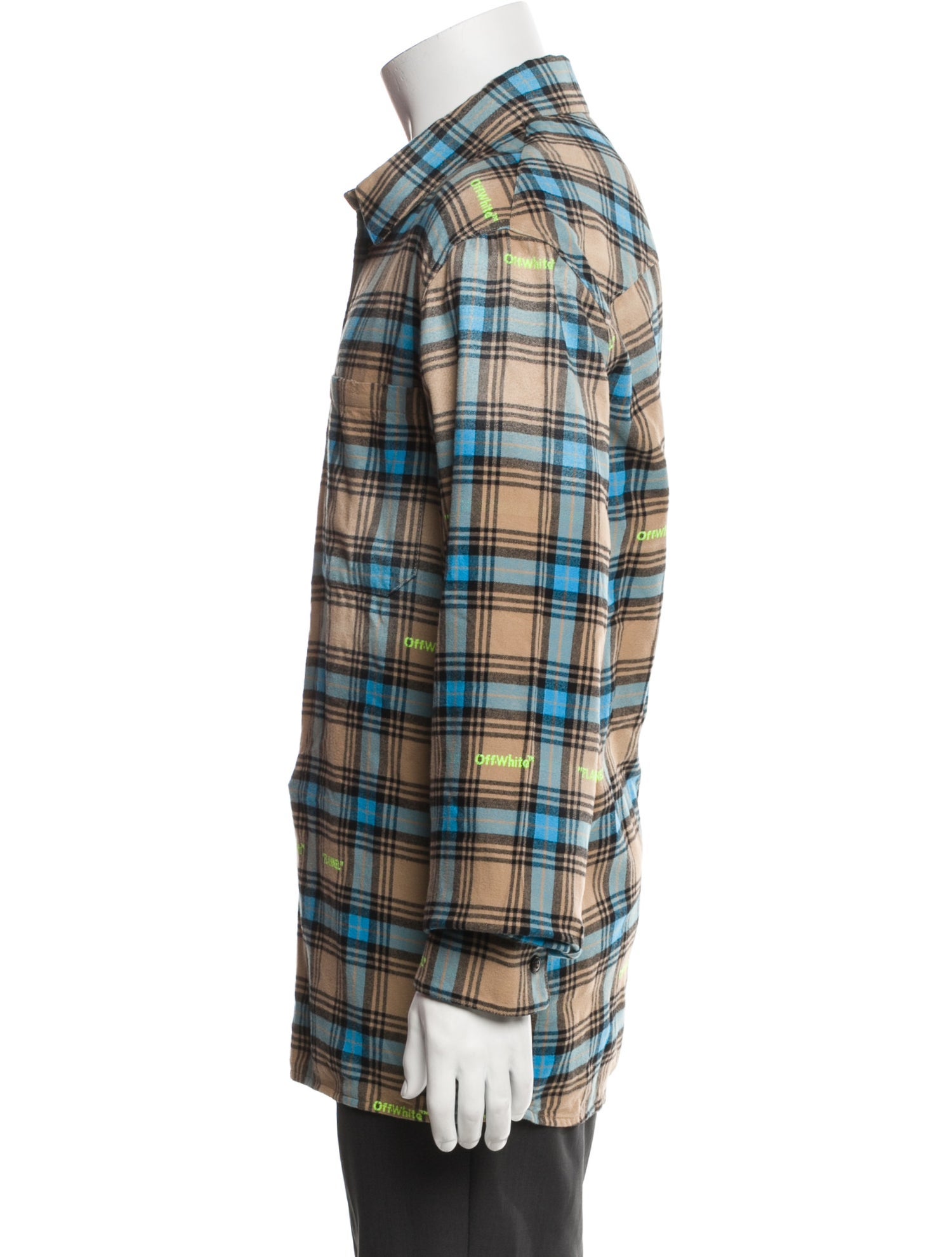 Off-White 2022 Plaid Print Shirt