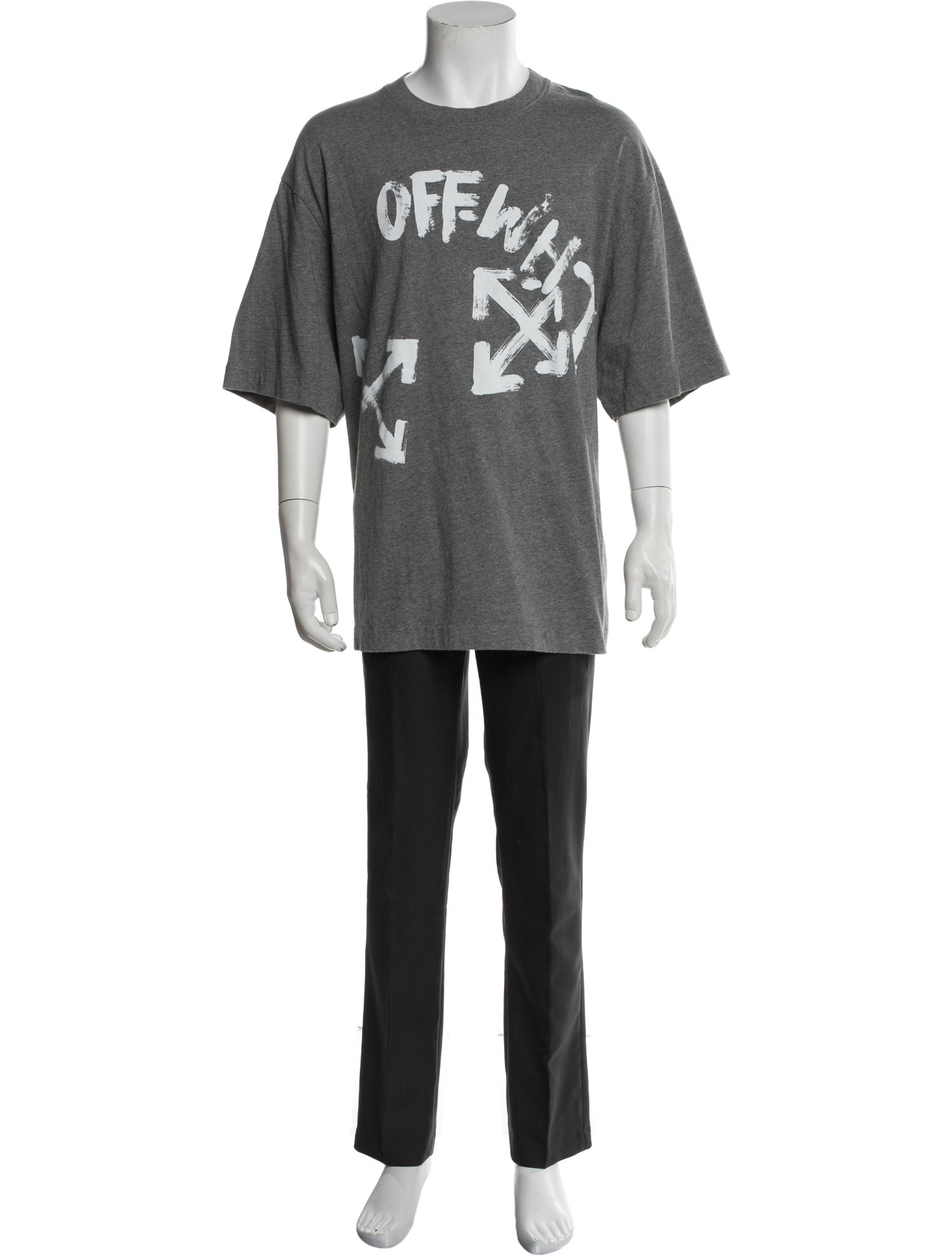 Off-White Graphic Print Crew Neck T-Shirt