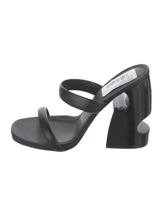 Off-White Leather Slides